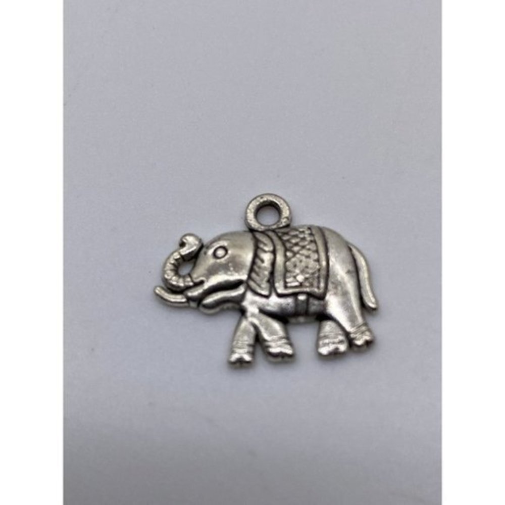 Animal Charm Pendant Tibetan‎ Silver Tone Double Sided Pendant Item 3440